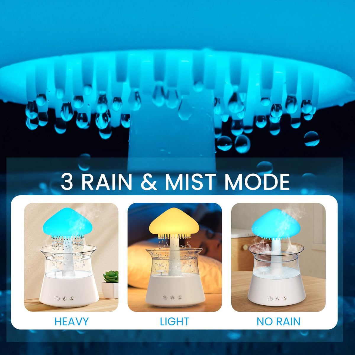 Cloud Humidifier Rain Water Drip Diffuser Humidifier