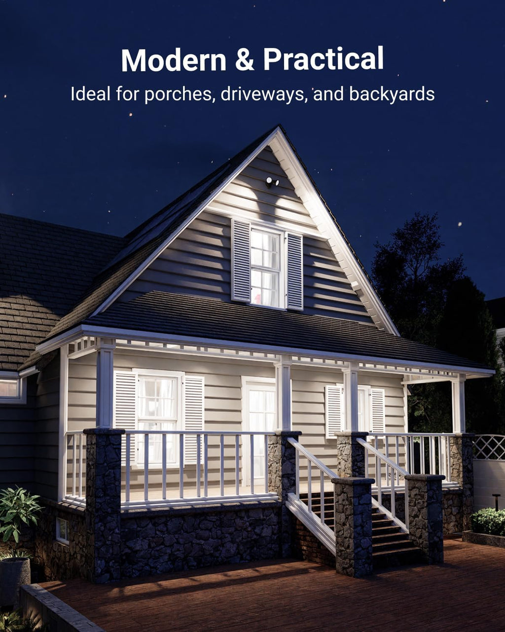 6 Pack Outdoor Flood Light Bulb LED PAR38, Exterior Spotlight Bulbs, Weatherproof, 1050 LM, 13W (100W Equivalent)