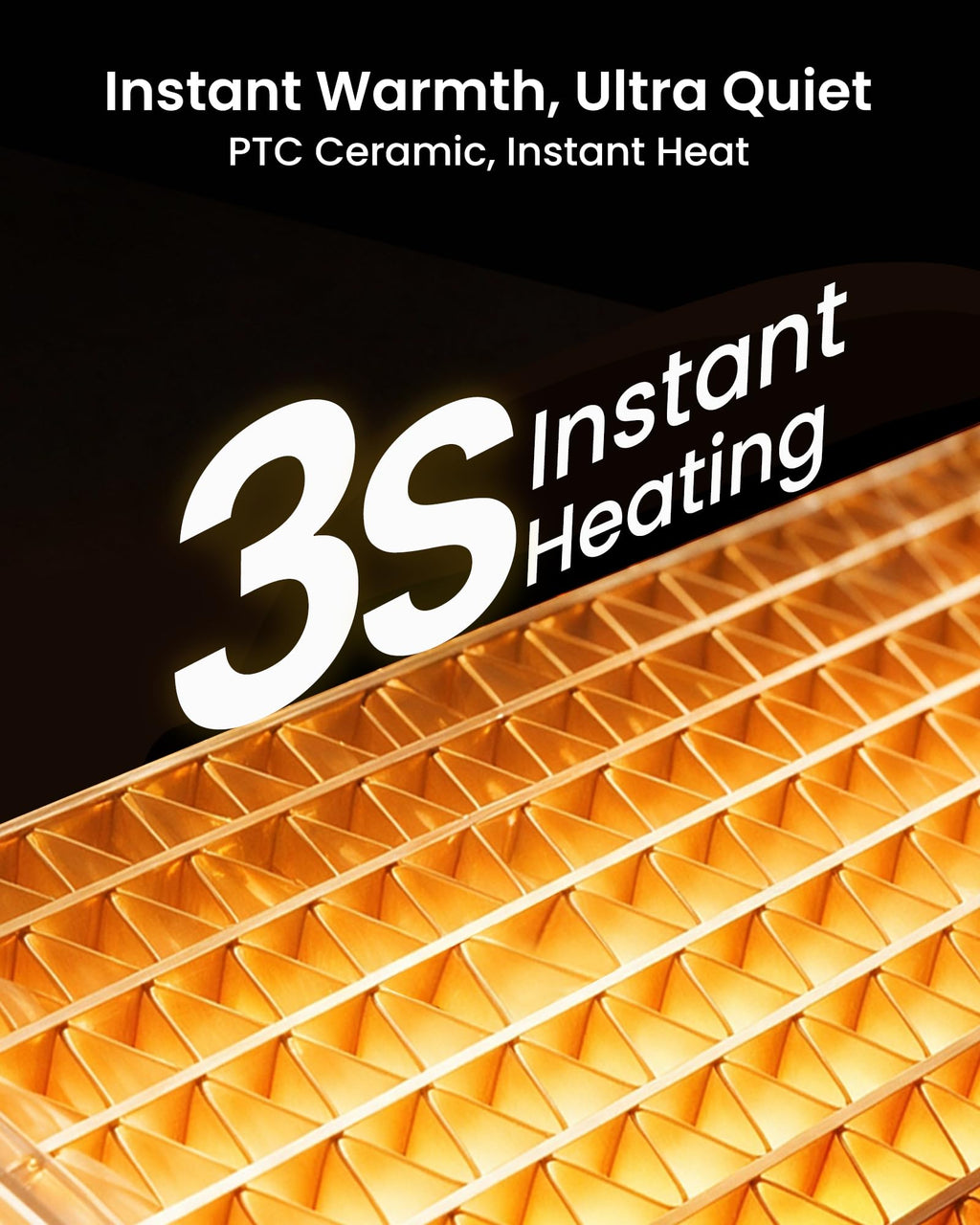 Space Heater for Indoor Use, Portable Heaters with 75° Oscillation
