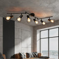 Track Lighting Fixtures Ceiling, E26 Black Spotlight