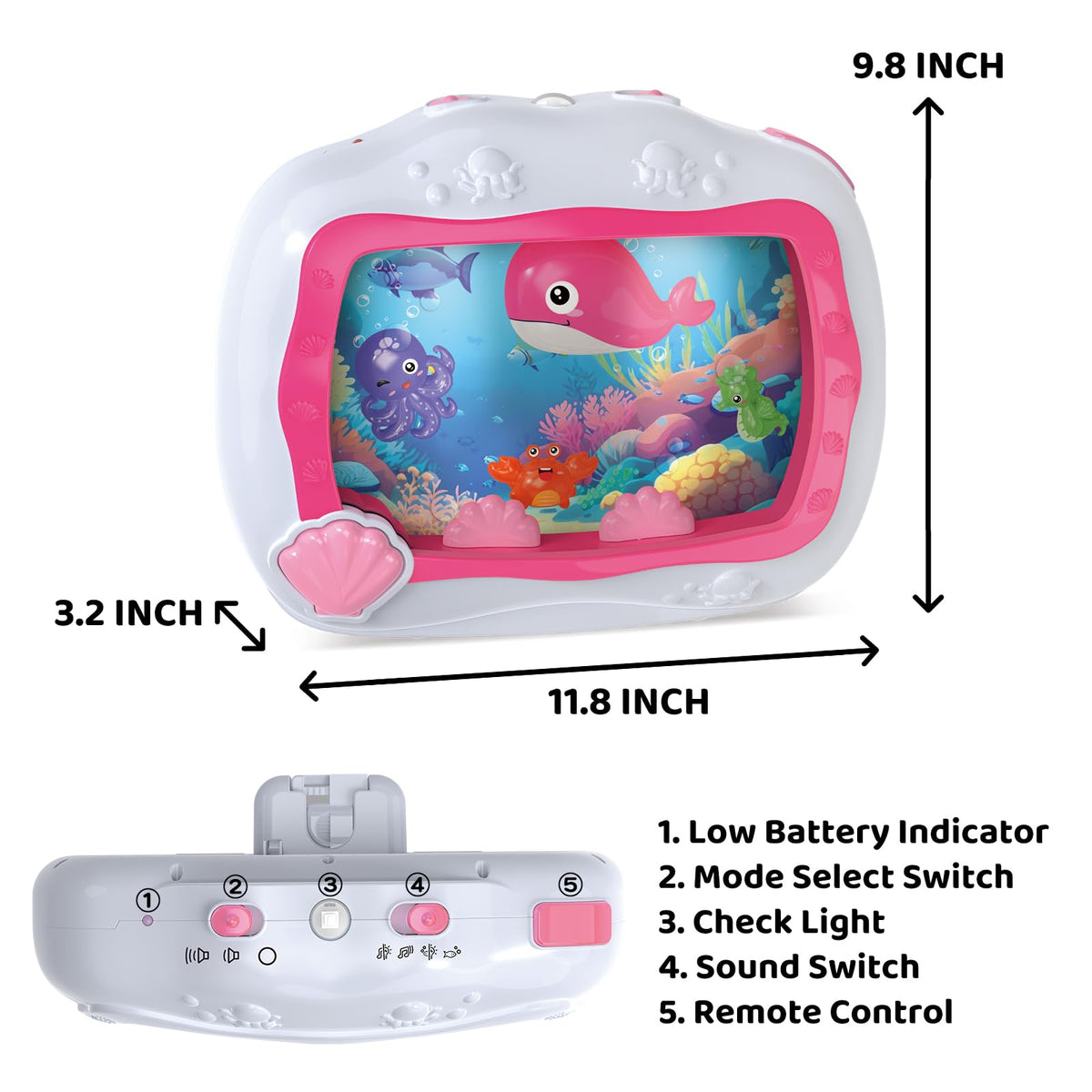 Sleep Soother Musical Toy with Light for Newborns