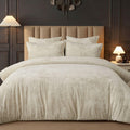 Crushed Velvet Comforter King Sand, 5-Pc Winter Set