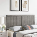 King Wood Headboard, Gray
