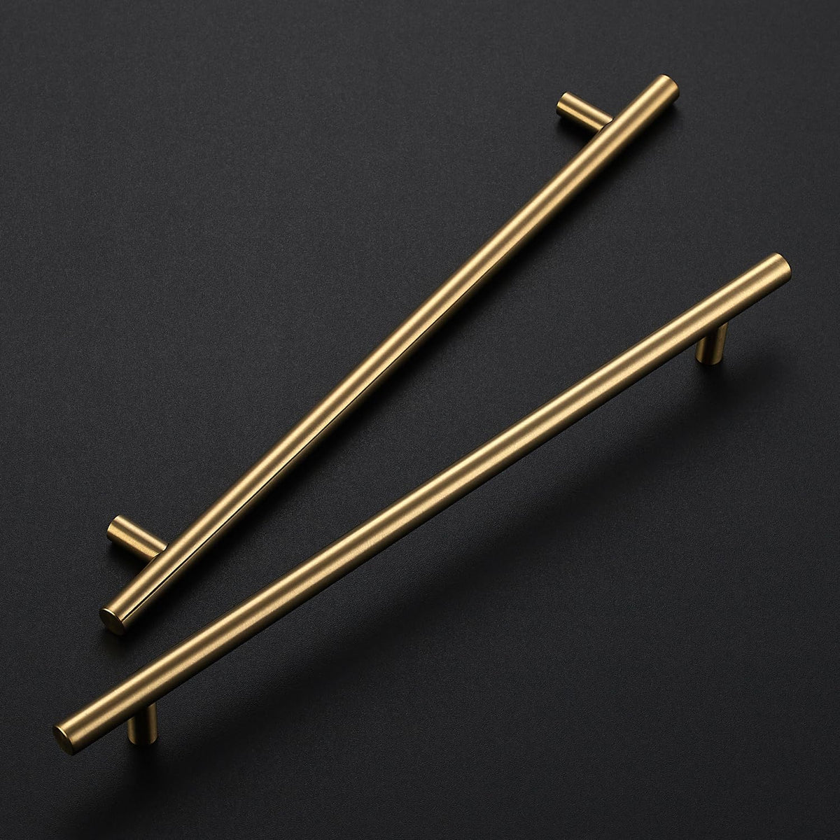 Champagne Bronze Cabinet Handles 10 Inch Hole Center 10 Pack