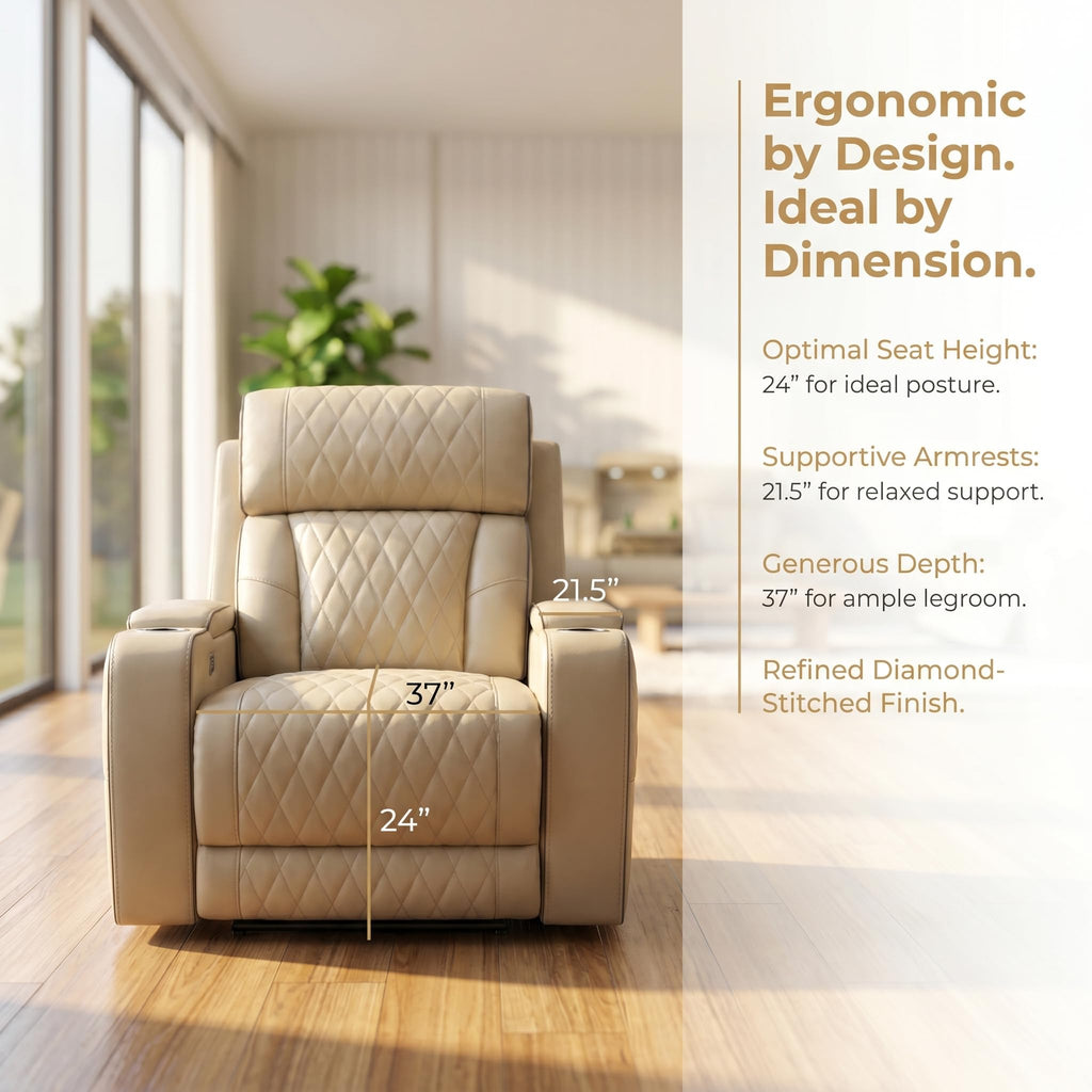 3-Piece Power Recliner Set with LED Lights