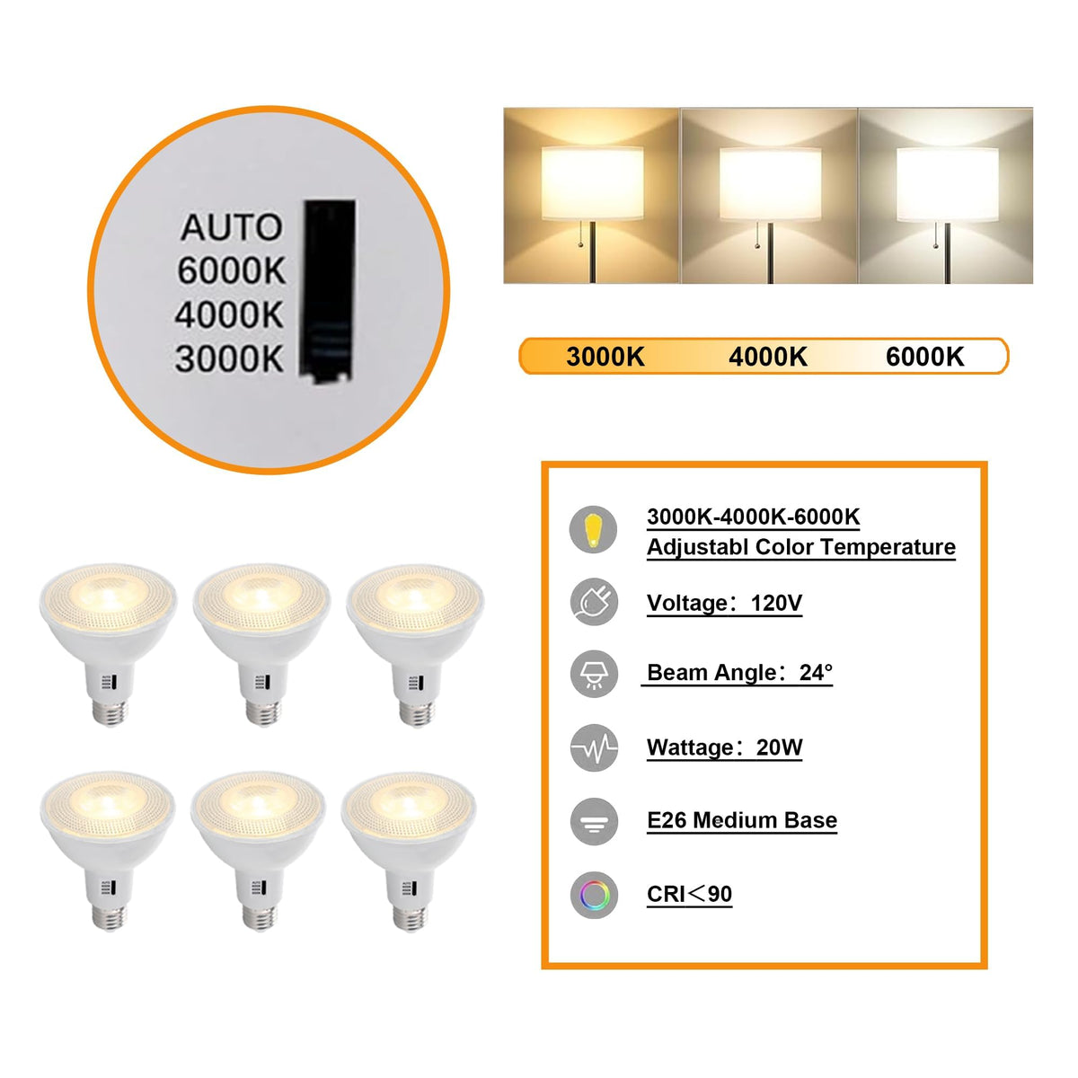 Plug in H Type LED Track Lighting Kit Dimmable Spotlight Complete System