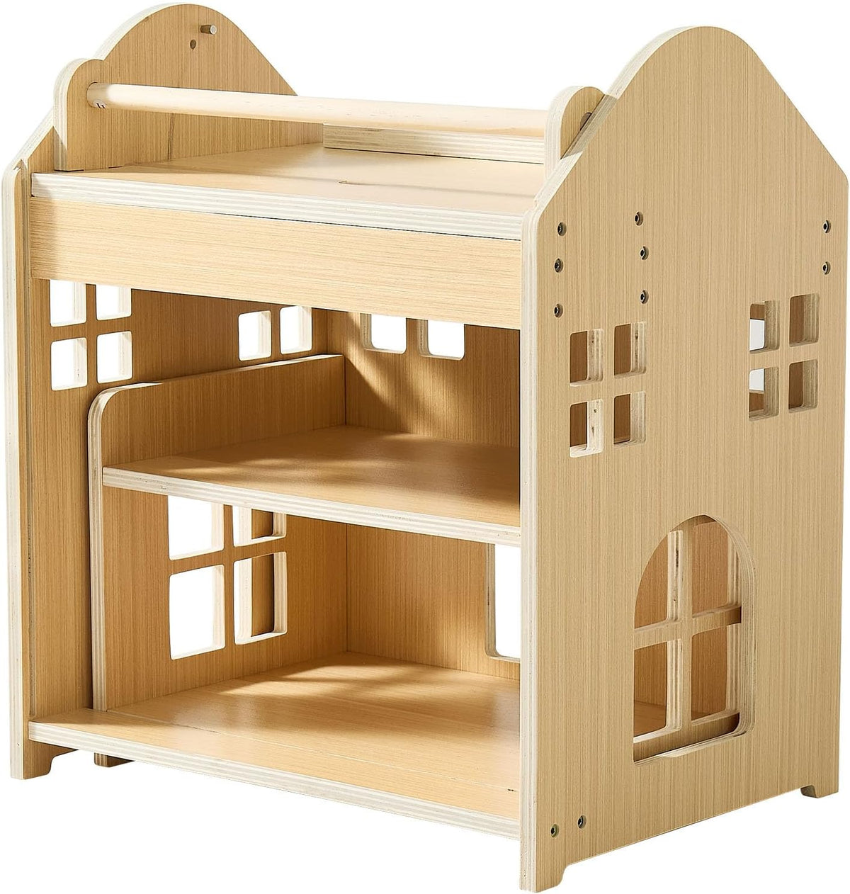 Montessori Weaning Table and Chair Set, Playhouse-Style Toddler Table and Chair Set with Detachable Blackboard, 0-35°