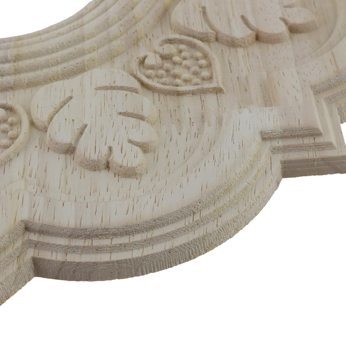 2Pcs Wood Ceiling Medallion 3.11" ID,11.81"OD x 0.47"T