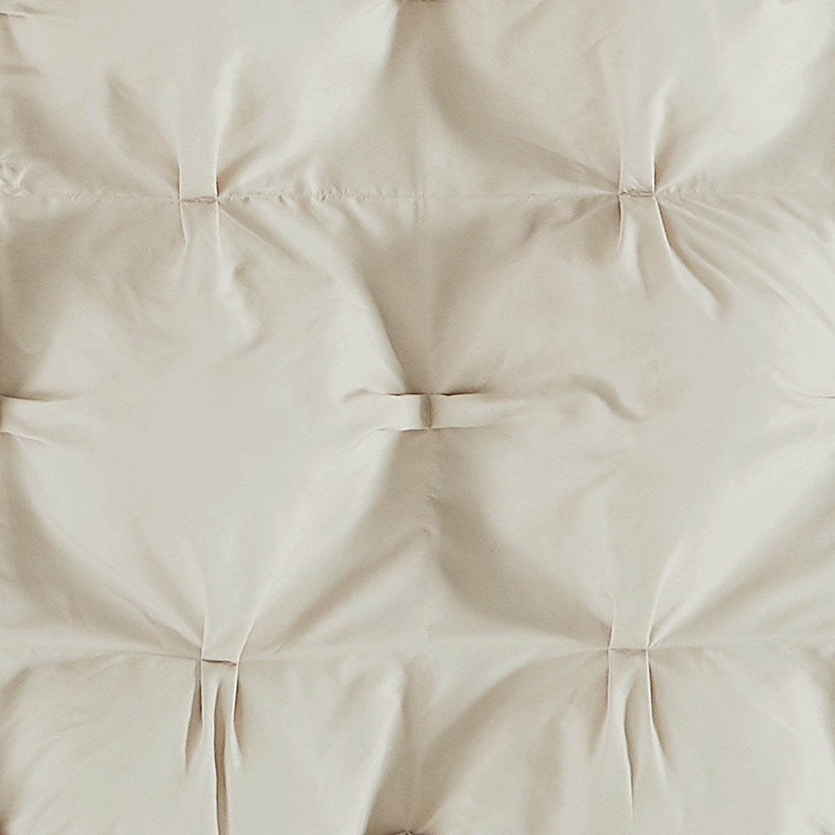 Cloud Puffer Beige Microfiber 3-Piece Comforter Set, Solid Themed, for Men and Women, Oeko-TEX Certified