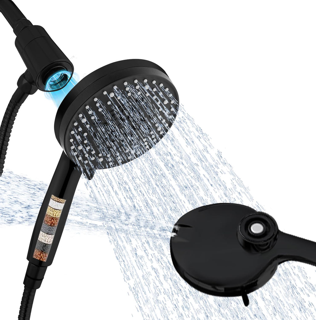 Black Filter Magnetic Shower Head with Handheld