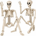 Halloween Decorations outdoor, 2Pack 36" halloween-Skeletons Decoration indoor-3ft Life Size Human Plastic Skeleton
