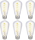 6 Pack Vintage LED Edison Bulbs, E26 Led Bulb 60Watt.