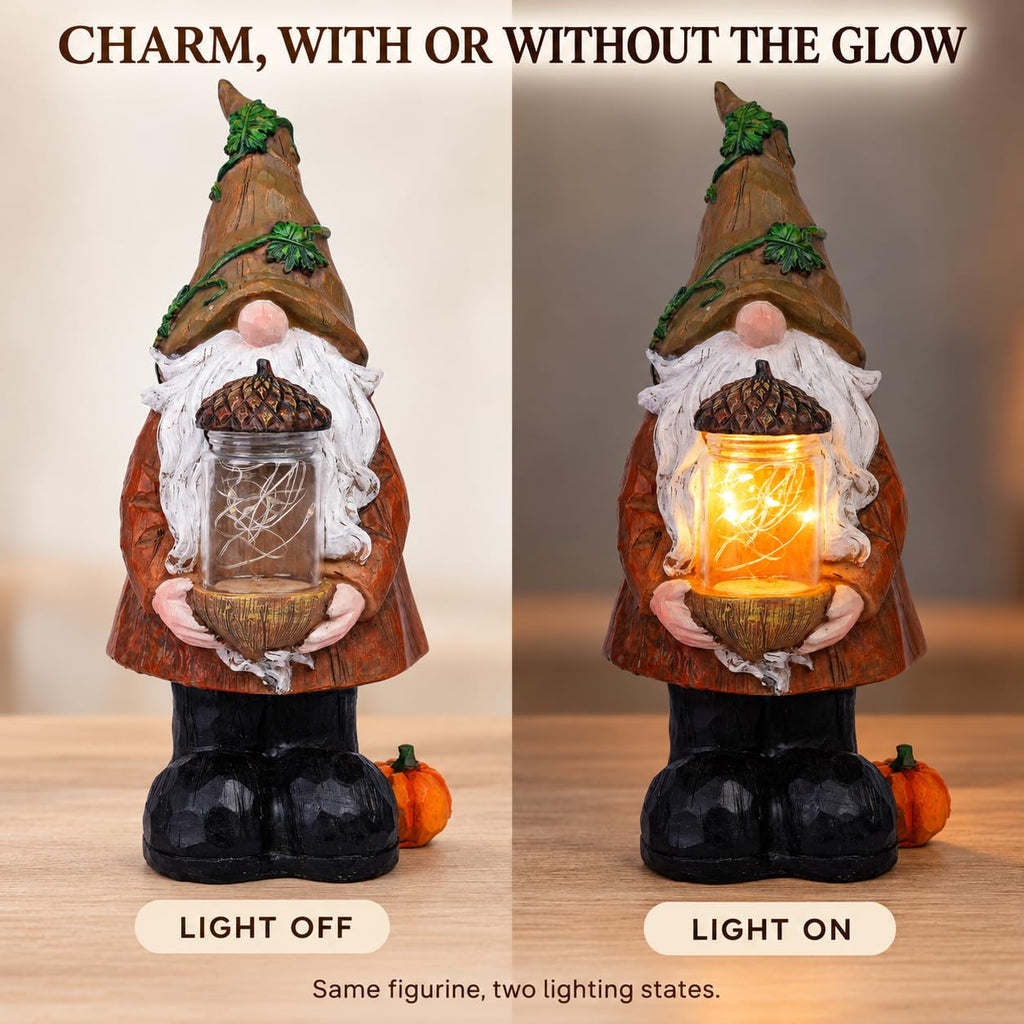 Fall Decor with LED Light, Thanksgiving Tabletop Decoration