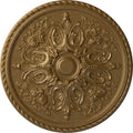 32 5/8"OD X 2"P Bradford Ceiling Medallion Fits Canopies Up to 6 5/8", Pale Gold