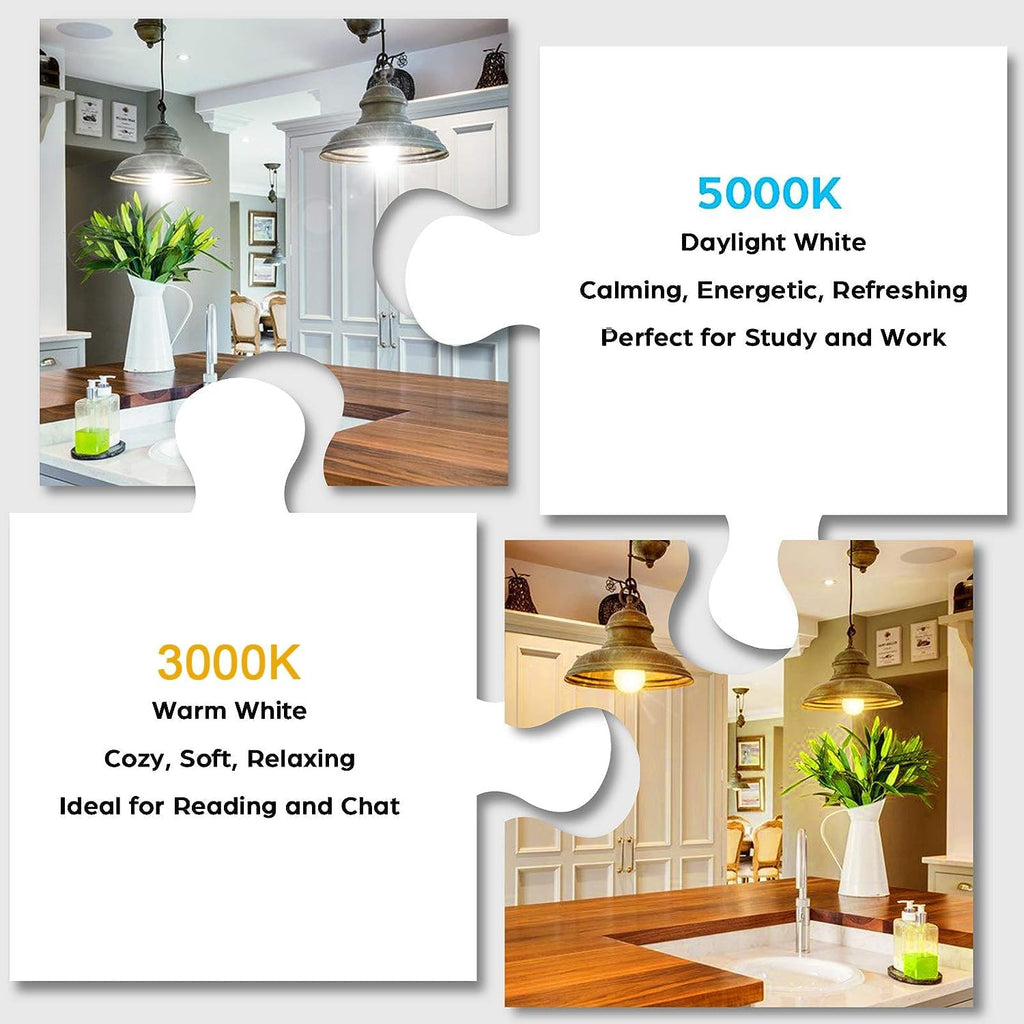 300W Equivalent LED Corn Light Bulb 5000 Lumen 5000K 30W Large Area Cool Daylight White E26/E27 Medium Base