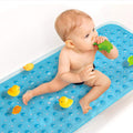 Upgrade Baby Bath Mat Non Slip Extra Long Bathtub Mat for Kids 40 X 16 Inch - Eco Friendly Bath Tub Mat with 200 Big