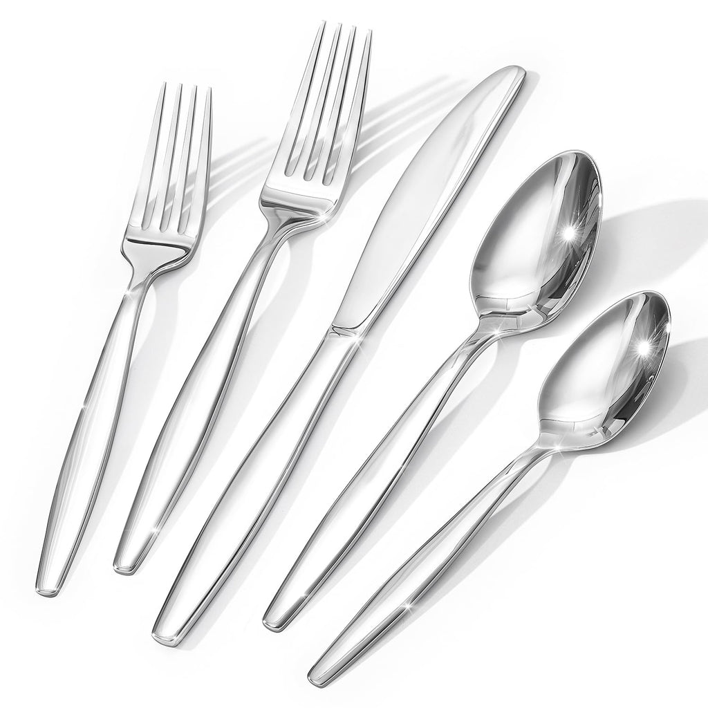 18/10 Stainless Steel Silverware Set for 8,40 Piece Flatware Set