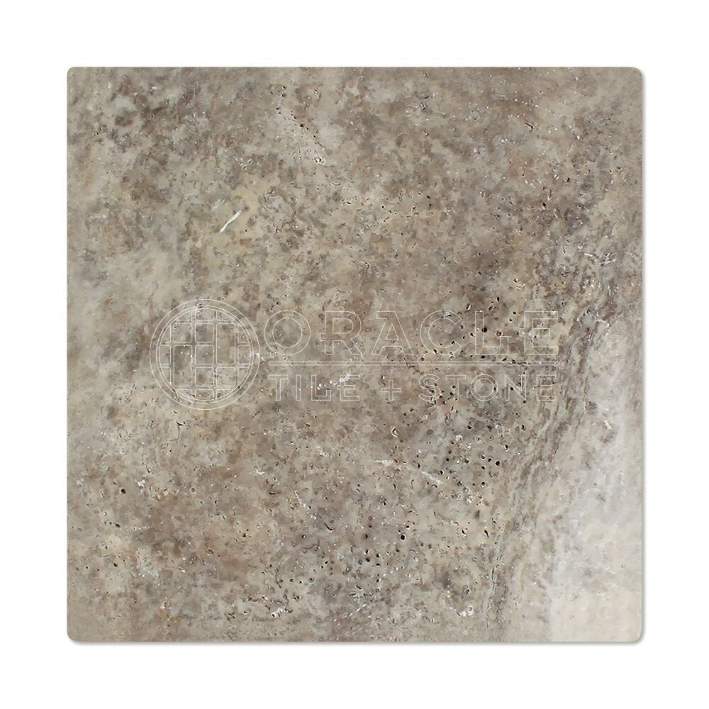 Silver Travertine 12 X 12 Field Tile, Tumbled (LOT of 50 SQ. FT.)