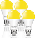 A19 Yellow LED Bug Light Bulbs Outside, 150W Equivalent 13W, E26 Base