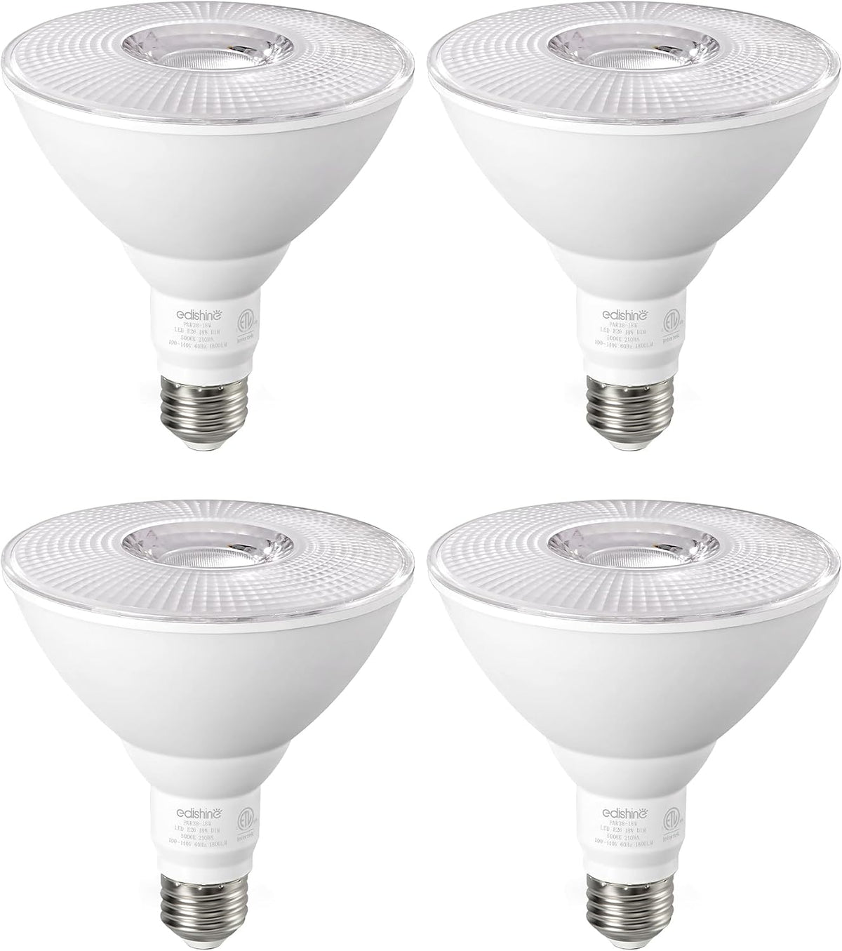 PAR38 LED Flood Light Bulbs Outdoor Dimmable 5000K 1800LM