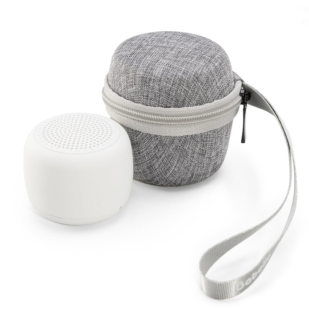 Portable White Noise Machine + Travel Case in Grey, for Adults Kids Baby