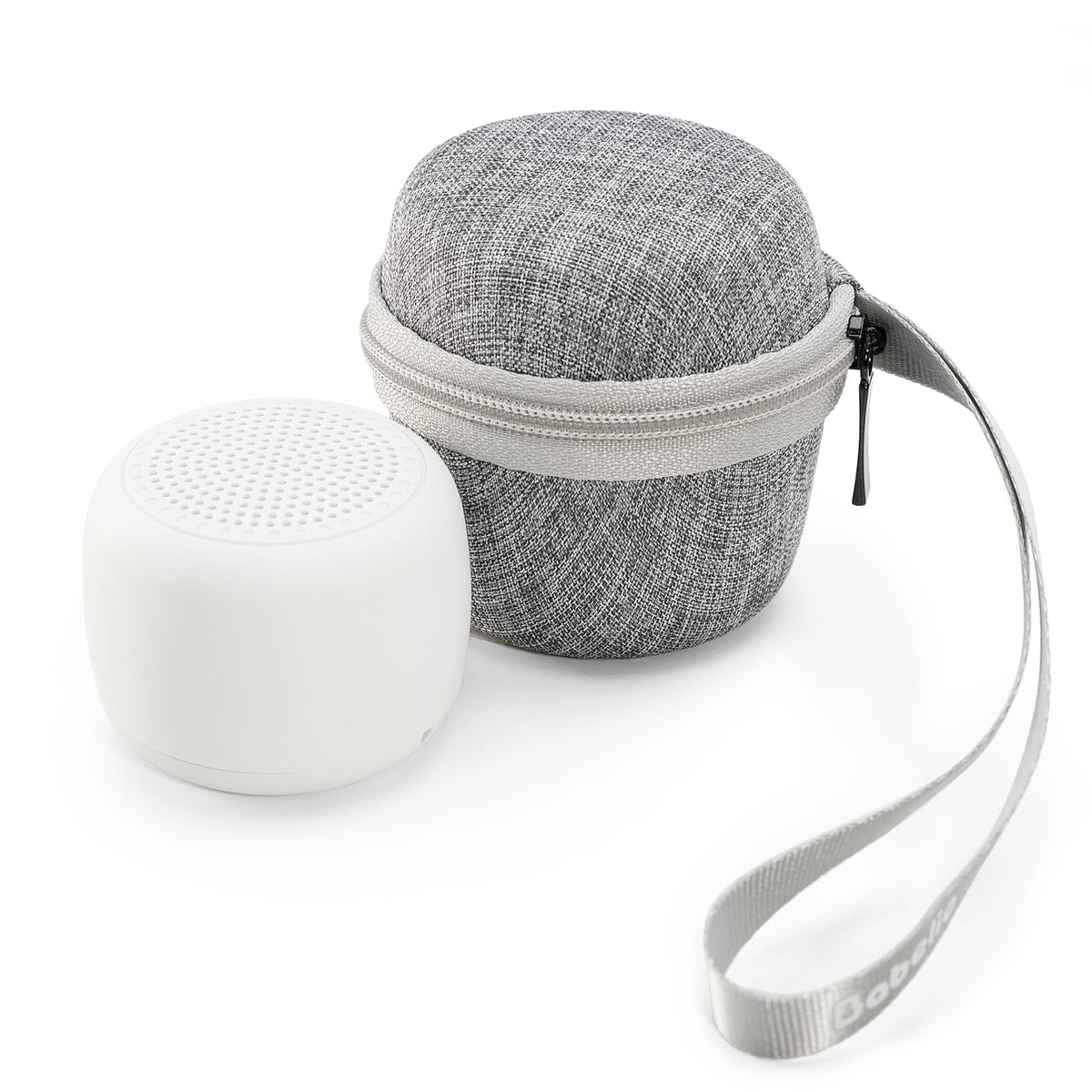 Portable White Noise Machine + Travel Case in Grey, for Adults Kids Baby