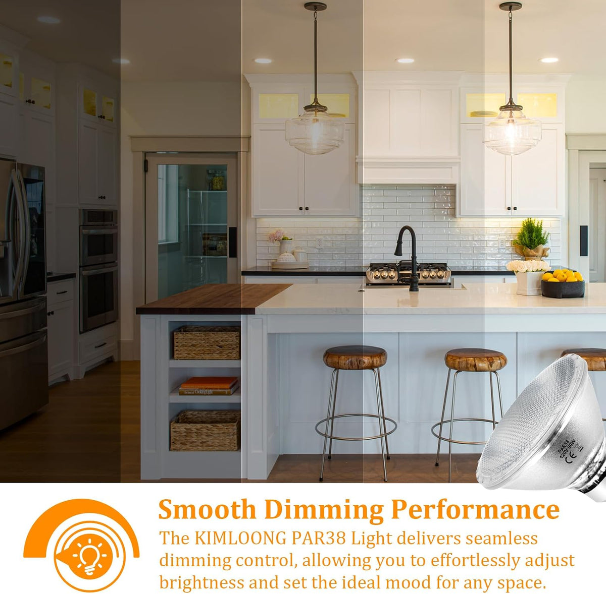 PAR38 Halogen Flood Light Bulbs, 90 Watt 120V, E26 Base, 4 Pack