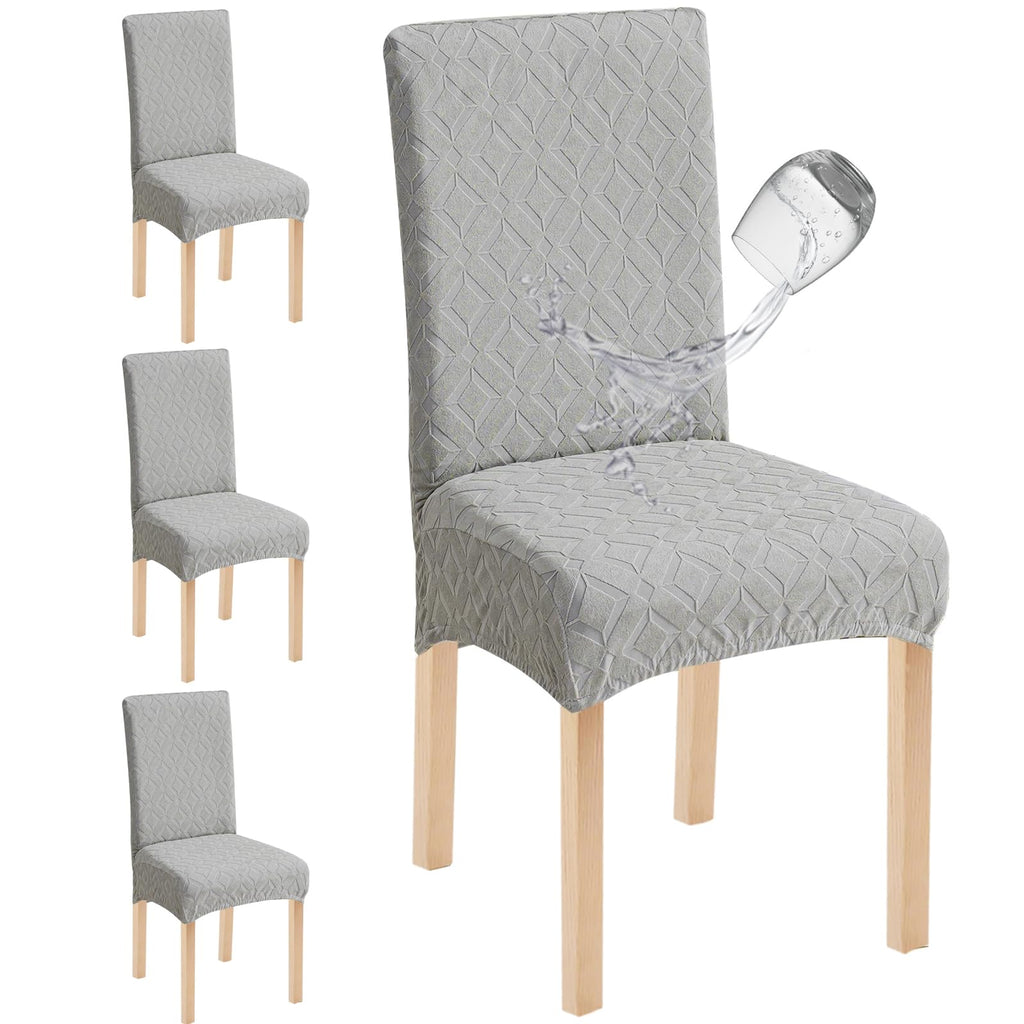 Waterproof Dining Chair Covers Set of 4, Stretch Chair Slipcovers