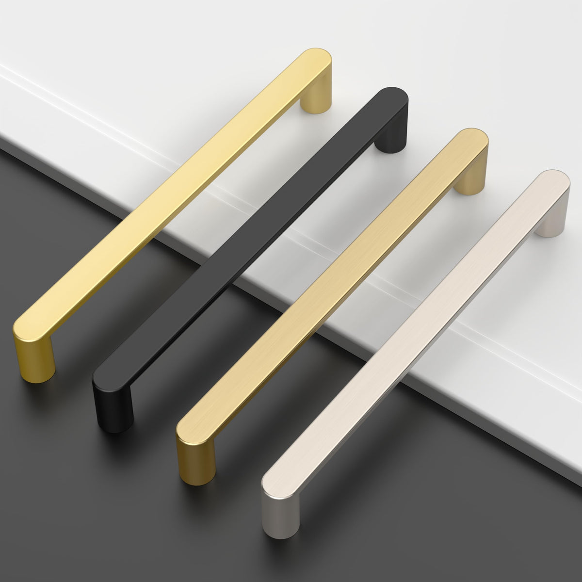 10 Pack ZH0005BRG Champagne Bronze Cabinet Pulls 7.5"