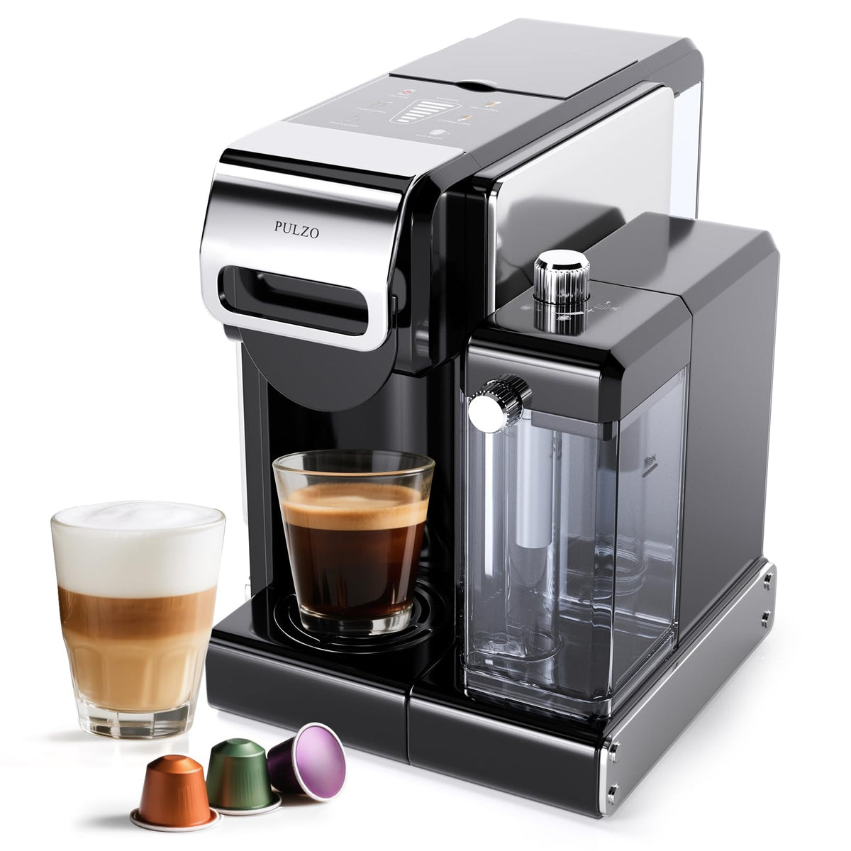 Espresso Machine with Automatic Milk Frother,capsule coffee maker