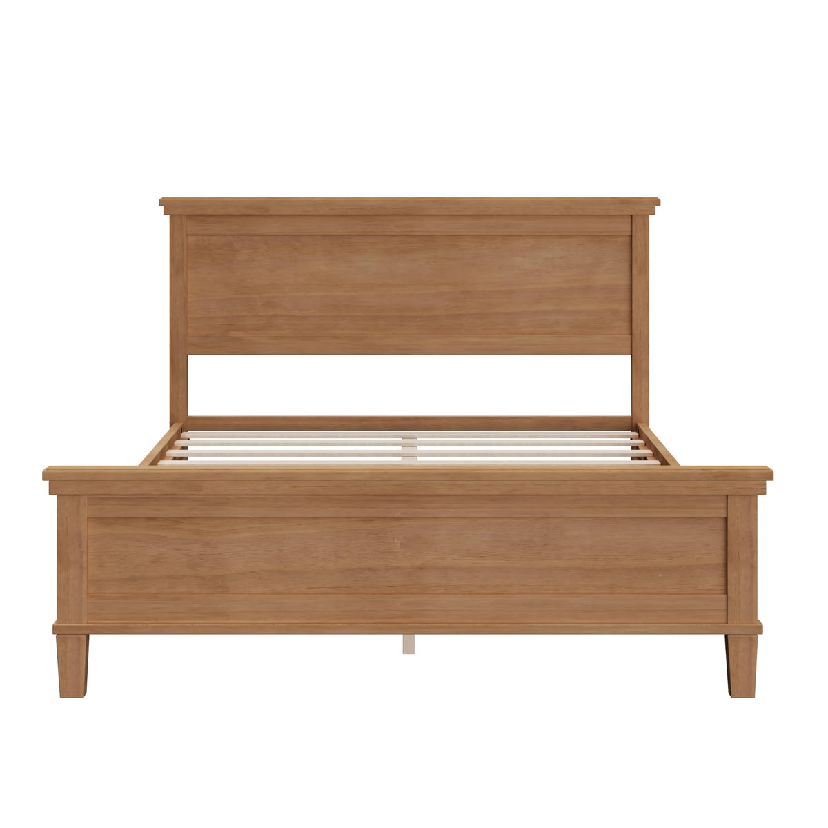 Vintage Wood Bed Frame with Headboard, Seadrift