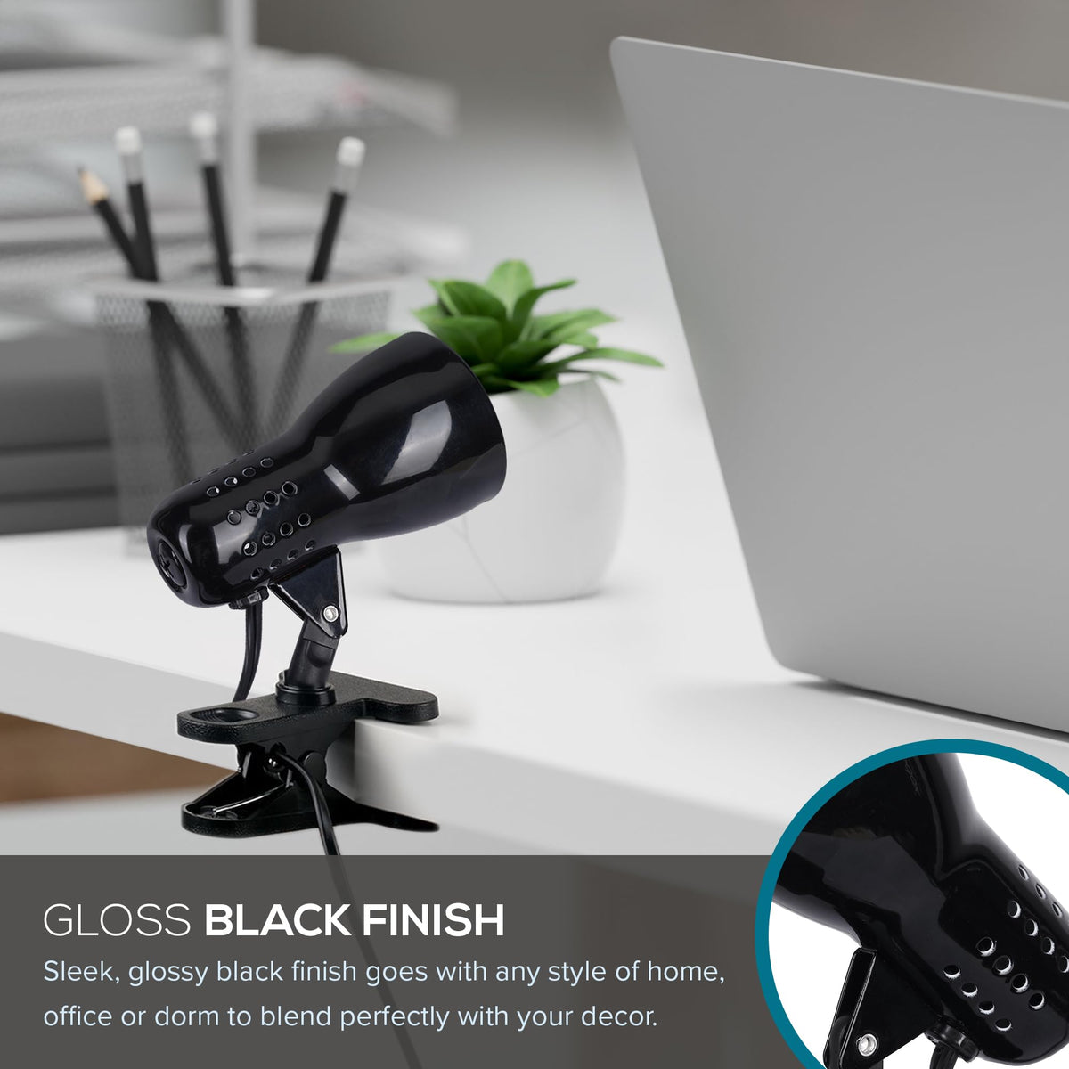 Adjustable LED Mini Clip Reading Lamp, Multipurpose Clip Lamp, or Bedroom, Smart Home Compatible, LED Bulb Included