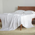 Hyper-Cotton Bed Sheet Set - Breathable, Cooling, Quick-Drying, Soft Bedding - Fitted Sheet Flat Sheet Pillowcases