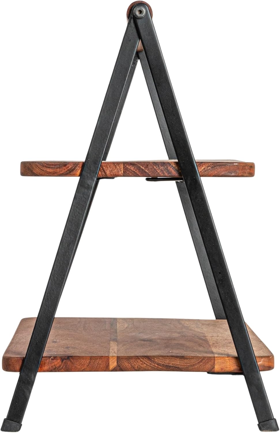 Acacia Wood 2-Tier Serving Stand