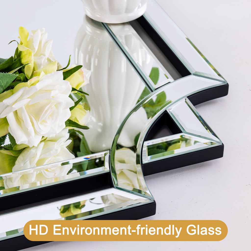 36"x47" Large Mirror for Wall, Elegant Rectangular Decorative Mirror with Glass Beveled Frame Living Room Dining Room