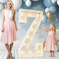 Easy-Assemble 4FT Marquee Light Up Letter, Large Lighted Letter Z
