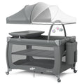 Play Yard with Bassinet, One-Step Setup Portable Baby Playpen