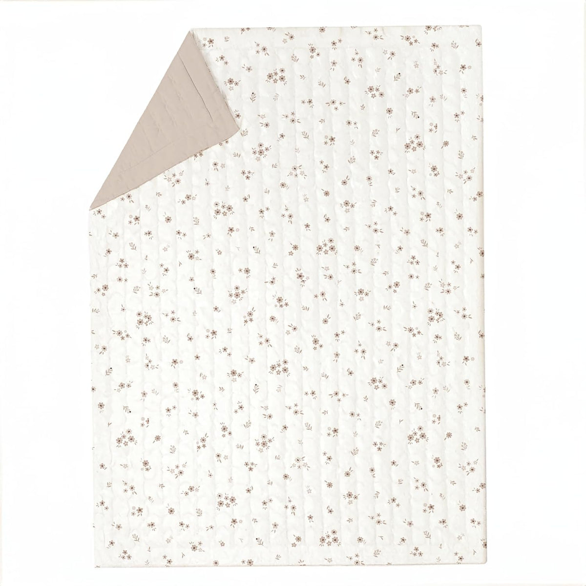 Organic Baby Comforter GOTS Certified Organic Kids Blanket Cotton Infill Tufted - Reversible Ultra Soft Breathable