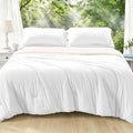 Cooling Comforter, 3-Piece Reversible Bed Set, White