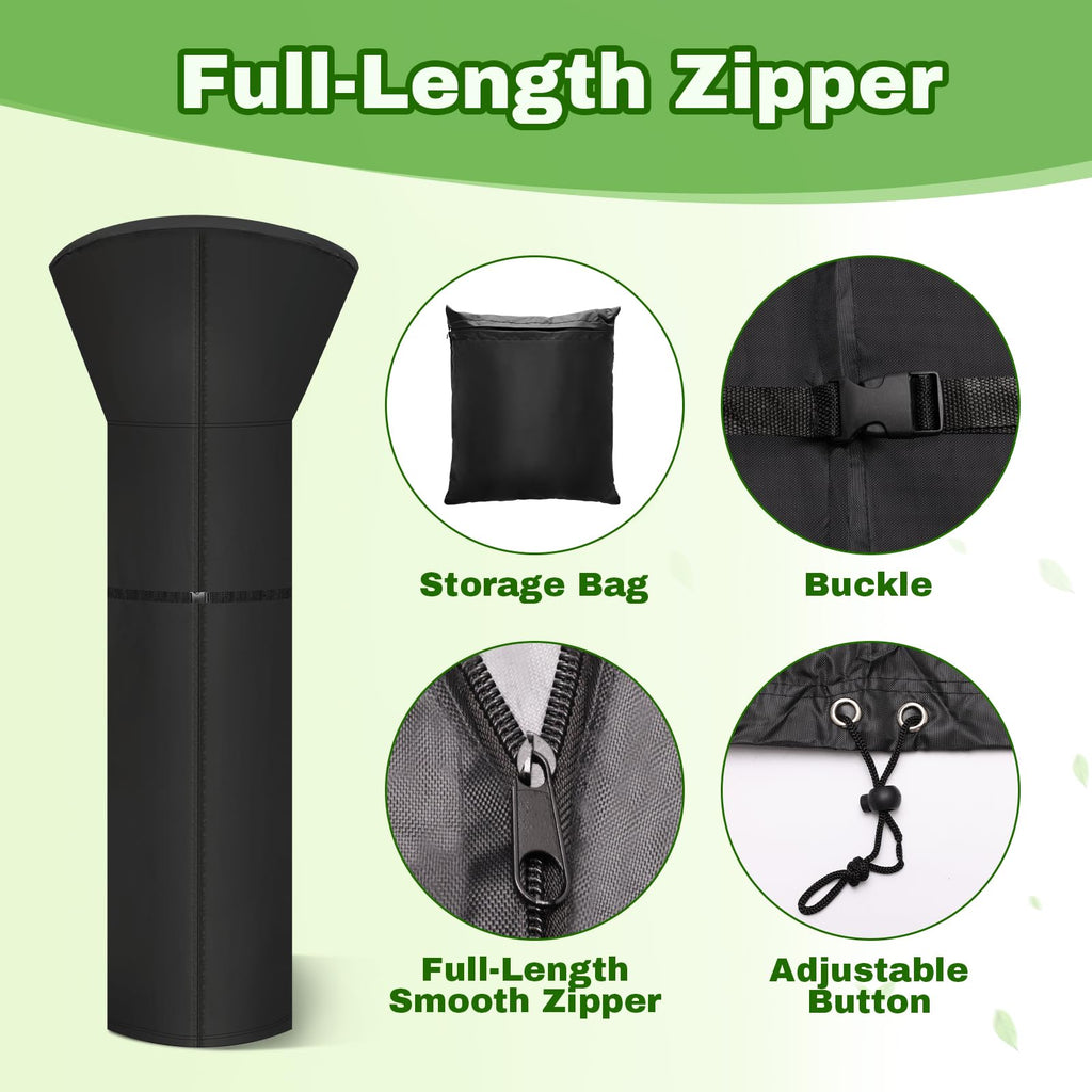 Patio Heater Cover, 420D Lamp Outdoor Cover for Standing Heater
