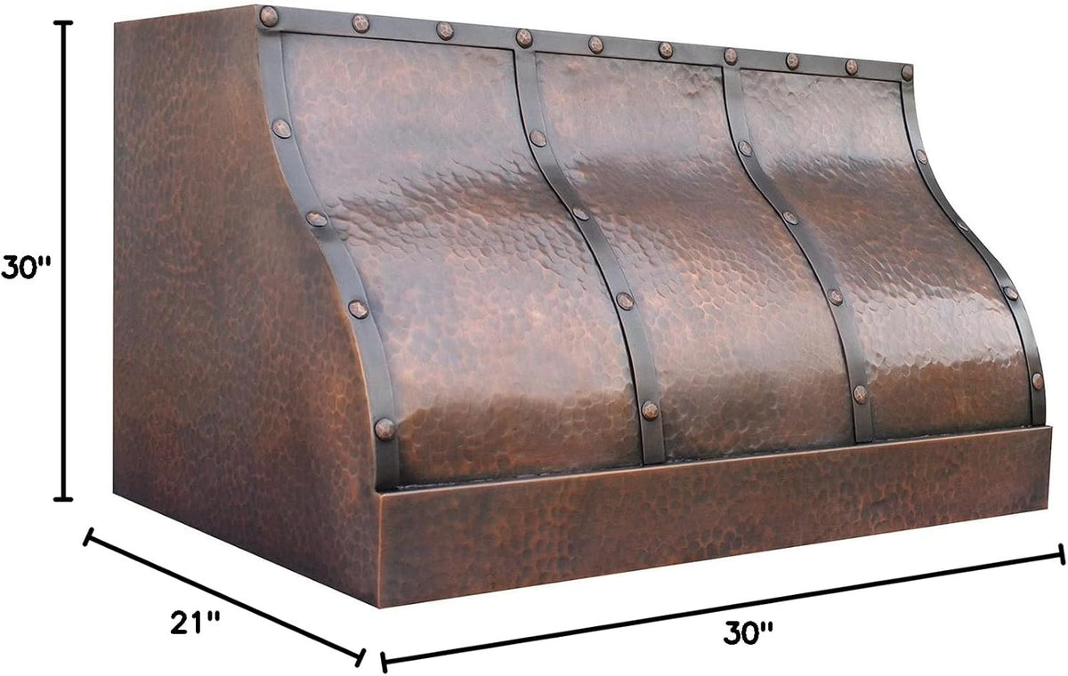 Copper Wall Mount Range Hood Baffle Filters