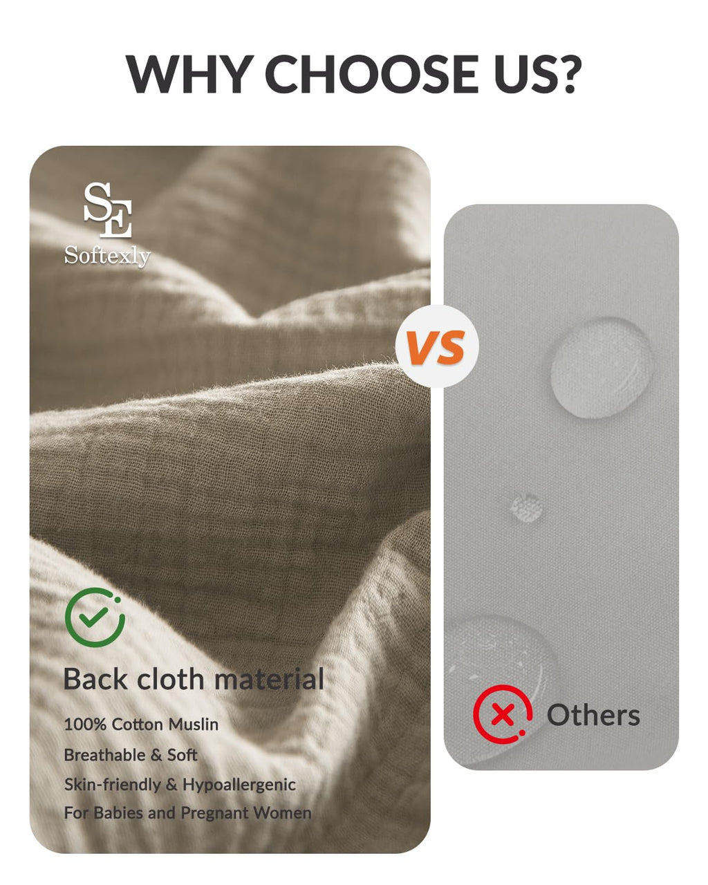 Muslin Duvet Cover, 100% Washed Cotton Duvet Cover Set
