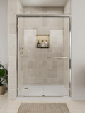 Glass Shower Door, 56"-60" W x 72" H Sliding Shower Door