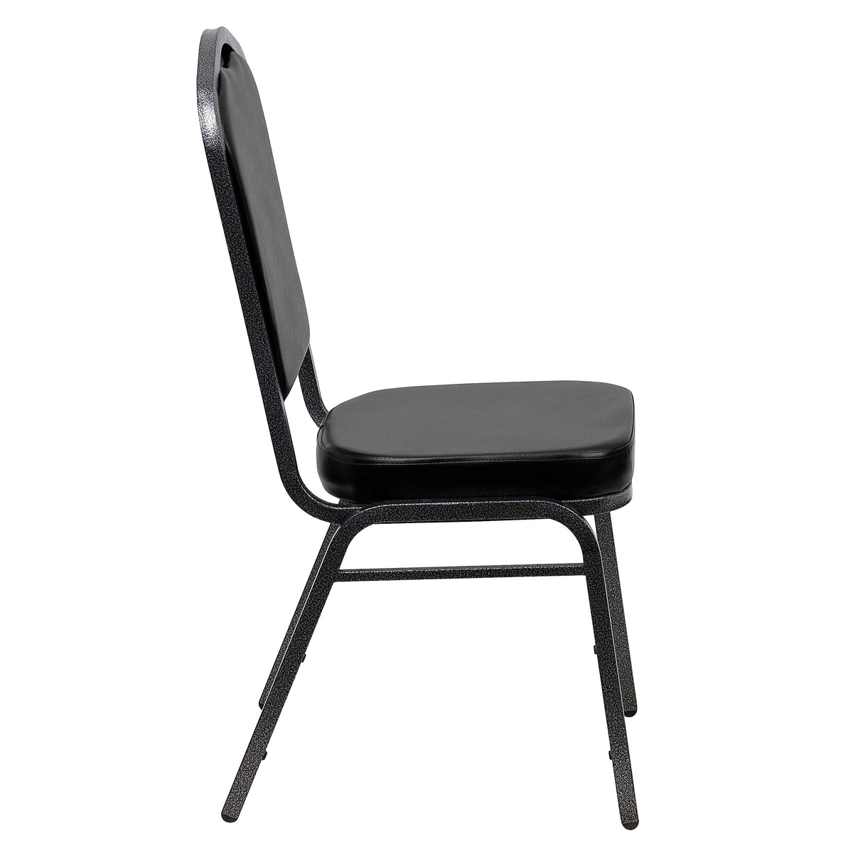 Hercules Crown Back Stackable Banquet Chair, Silver, 4-Pack