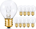 S11 White Clear Night Light Bulbs with E17 Base | 10W High-Efficiency Dimmable Bulbs | Ideal for Amusement