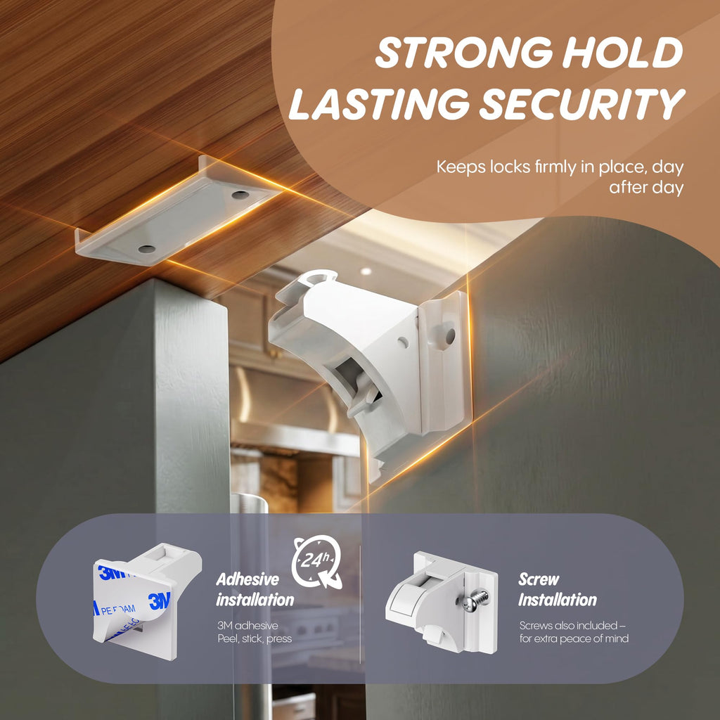 Magnetic Cabinet Locks for Baby Proofing, 22-Pack
