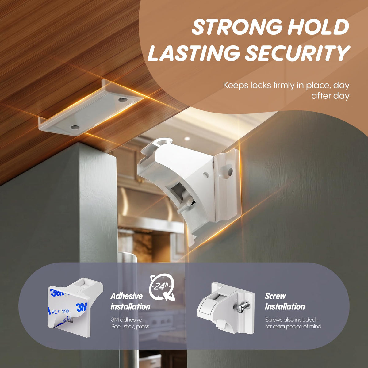 Magnetic Cabinet Locks for Baby Proofing, 22-Pack