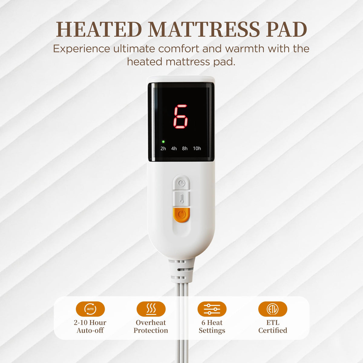 Heated Mattress Pad, Bed Warmer with One Controller