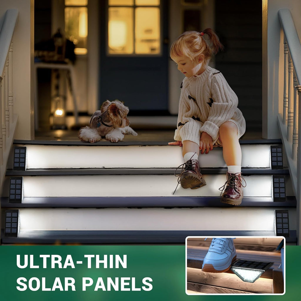 Solar Step Lights Waterproof, Stair Lights Outdoor Decor 20 Pack