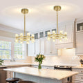 16" 16-Light Gold Wagon Wheel Chandelier